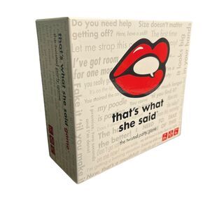 That's What She Said Game Adult Party Card Game 17+ Complete Hilarious NSFW Humo
